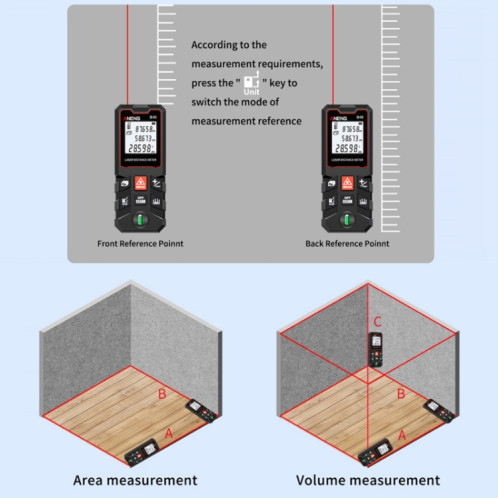Rangefindeur infrarouge de poche Aneng, modèle: version de précision de 80m SA68031078-06