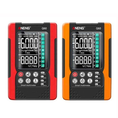 Multimètre numérique de haute précision ANENG Automatique de haute précision intelligente, Spécification: Q60 intelligent (rouge) SA401A405-06