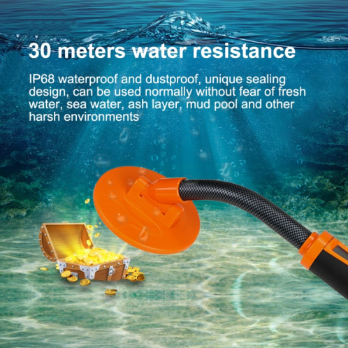 Tige de positionnement du détecteur de métaux de la chasse au trésor HS-07 (Orange) SH101A1303-07