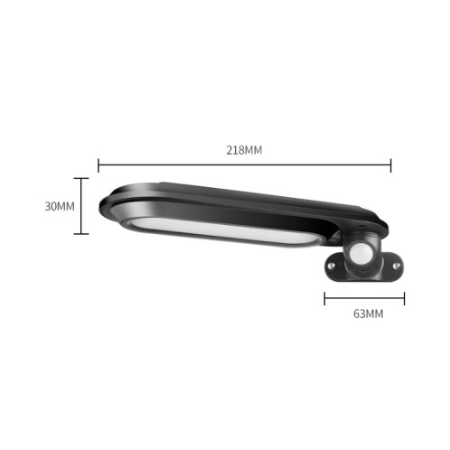 Lampe murale solaire DS018 Lumière d'induction de jardin extérieure de jardin (Coque blanche Lumière chauffée) SH401B699-07