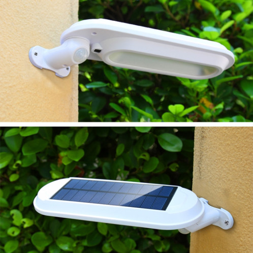 Lampe murale solaire DS018 Lumière d'induction de jardin extérieure de jardin (Coque blanche Lumière chauffée) SH401B699-07