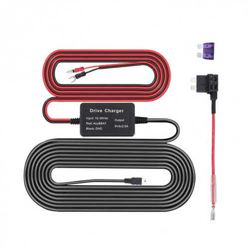 C301 12V à 5V CAR ACC Prend des câbles d'électricité, modèle: Boucle + 1 x Take Appliance SH9702489-07