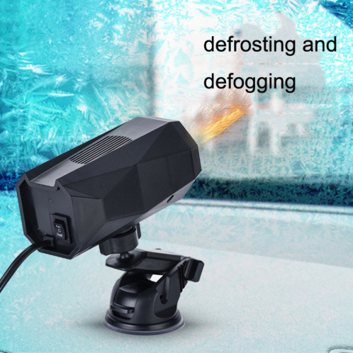 12V Convenient Car Heater Defrosting Snow Defogger(Black) SH201A330-06