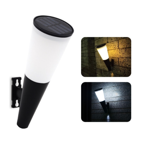 N230 Lampe murale de cône circulaire de jardin solaire extérieur, style: lumière à deux couleurs SH1002572-07
