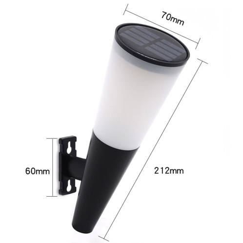 N230 Lampe murale de cône circulaire de jardin solaire extérieur, style: lumière à deux couleurs SH1002572-07