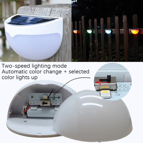 N760B 6 LEDS Solar Solar Solar Solar Sensing Sensing Sensing Sensing (lumière chaude) SH501B105-07