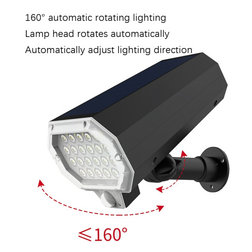 Capteur de LED solaire F1 Faites pivoter la surveillance de la simulation de lumière murale SH25011775-07