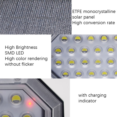Capteur de LED solaire F1 Faites pivoter la surveillance de la simulation de lumière murale SH25011775-07