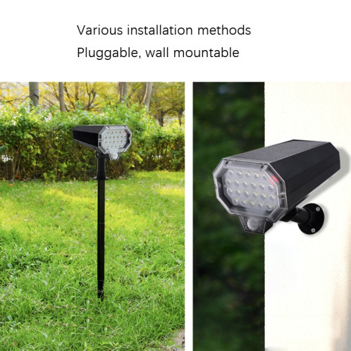 Capteur de LED solaire F1 Faites pivoter la surveillance de la simulation de lumière murale SH25011775-07