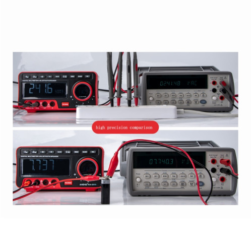 ANENG AN-888S Multimètre de courant d'affichage audio Bluetooth d'affichage audio, Standard Pas de batterie (noir noir) SA001A811-07