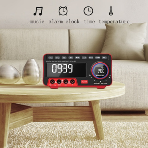 ANENG AN-888S Multimètre de courant d'affichage audio Bluetooth d'affichage audio, Standard Pas de batterie (noir noir) SA001A811-07