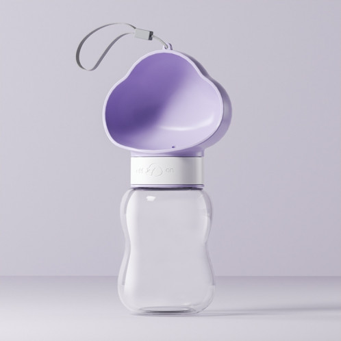 350ml Dog Go Out Water Cup Portable Accompagnement Cup Pet Drinking Water Drinker(Cloud Purple) SH202B1668-06