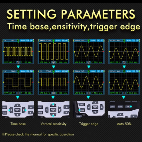 ET120M 120MHz Simulation numérique couleur Oscilloscope SH0443968-07