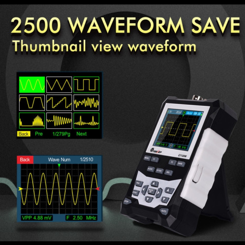 ET120M 120MHz Simulation numérique couleur Oscilloscope SH0443968-07