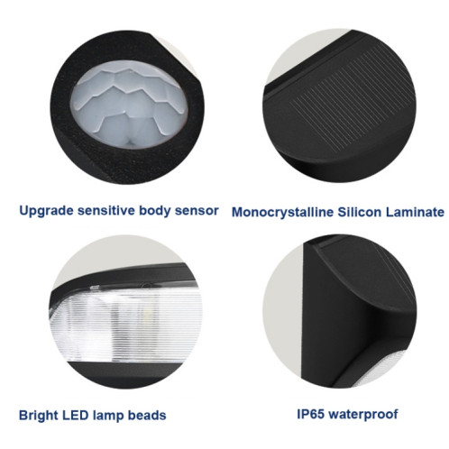 Human Corps Induction Solaire Light Jardin Mur de jardin (lumière chaude) SH501B86-07