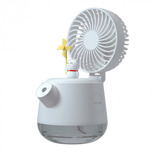 A04A Ventilateur de bureau de pulvérisation de pulvérisation de compagnie de compagnie de compagnie de compagnie d'animal de compagnie (chat chanceux blanc) SH001A935-07