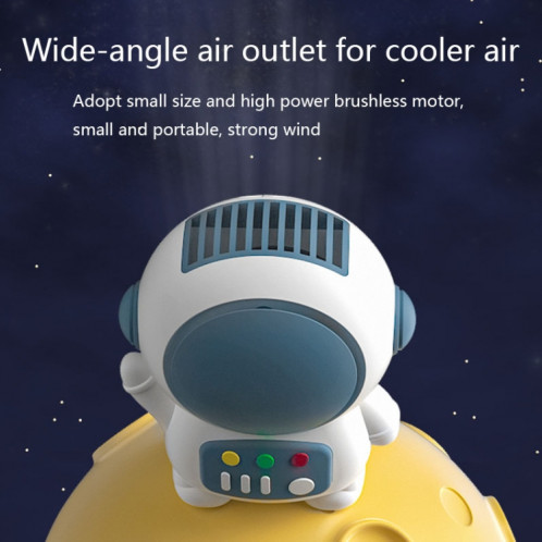 6052 USB Charging Mini Astronaut Fort Ventilateur sans librable (Bleu) SH801A1915-06