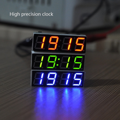 Module d'horloge numérique de haute précision RX8025T LED Tube numérique Horloge électronique (bleu) SH601C637-06