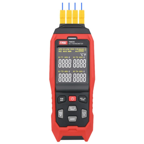 Tasi Contact Température Température Type Thermocouple Thermomètre, Style: TA612C 4 canaux ST1603697-07