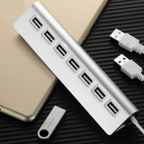 THL059 USB2.0 7 en 1 hub d'alliage d'aluminium (7 ports) SH401A422-06