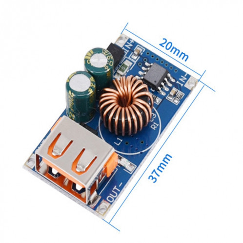 3 PCS 12 / 24V à 5V QC3.0 Charge Fast Charge Mobile Chargement Tableau de charge Module USB DC Buck SH0860965-06