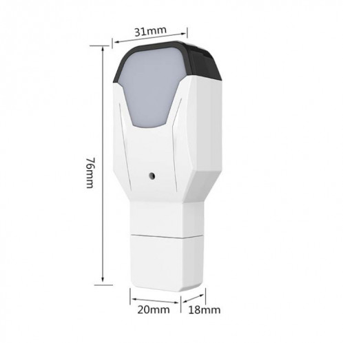 2 PCS IR18 Télécommande vocale infrarouge infrarouge multifonctionnelle wifi avec fonction de lumière de nuit (blanc) SH401A1674-07