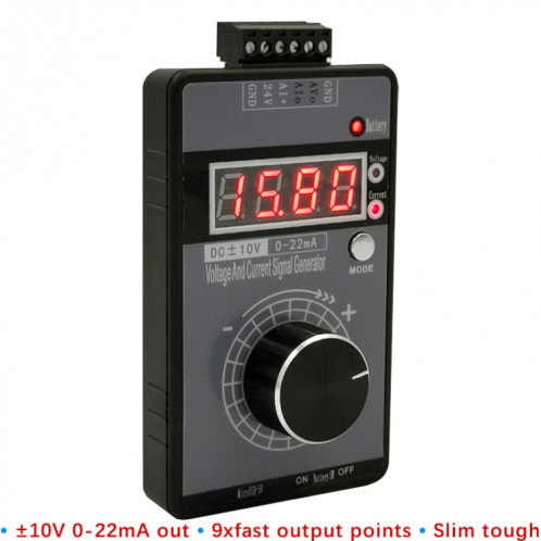 4-20MA 0-10V Simulateur de courant de tension réglable de générateur de signal (sans batterie) SH301A1648-07