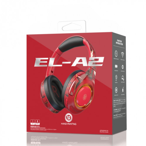 EL-A2 Gaming Lumière ambiante pliant casque bluetooth sans fil (rose) SH301B591-07