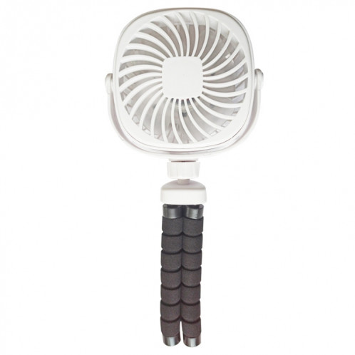 Poulpe de poussette déformation ventilateur portable portable usb petit ventilateur, couleur: 2200mAh blanc SH0304340-07