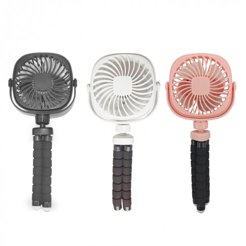 Poulpe de poussette déformation ventilateur portable portable usb petit ventilateur, couleur: 2200mAh blanc SH0304340-07