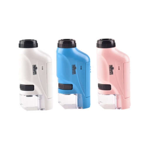 Équipement de laboratoire portable pour enfants Microscope jouets, couleur: Lite + support (bleu) SH3906767-07
