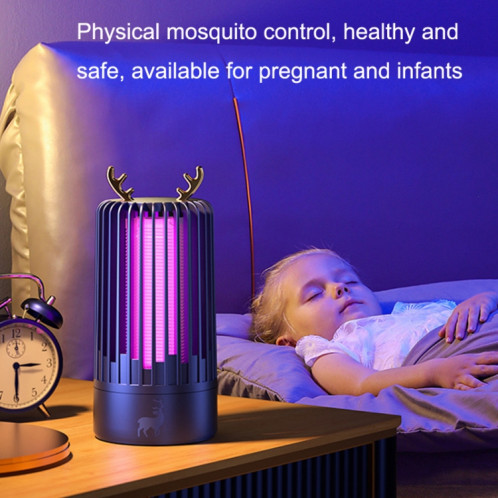 Photocatalyseur domestique Mosquito Mosquito Intérieur USB Mute Shock Mosquito Lampe (pierre précieuse bleue) SH201B596-07