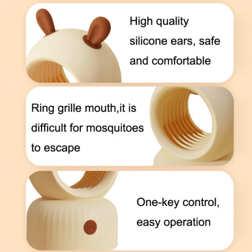 JM-008 Mignonne Pet Mosquito Lampe Inhalation USB Home Home Indoor Mute Mosquito Repellent (Beige) SH501B1123-07