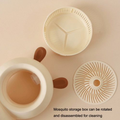 JM-008 Mignonne Pet Mosquito Lampe Inhalation USB Home Home Indoor Mute Mosquito Repellent (Beige) SH501B1123-07