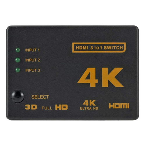 5 PCS / SET 4K 3 EN 1 SOMMATEUR HDMI avec télécommande SH8801726-07