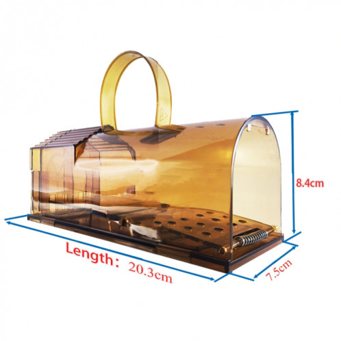 2 PCS Grand plastique Mousetrap Souris Pédal Pédal Pédal (Brown) SH301A268-07