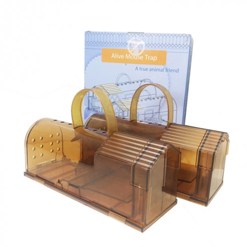 2 PCS Grand plastique Mousetrap Souris Pédal Pédal Pédal (Brown) SH301A268-07