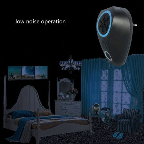 Répensement de la souris anti-flocon de flocon de neige, Spécification: Plug UE (Noir) SH602A382-05