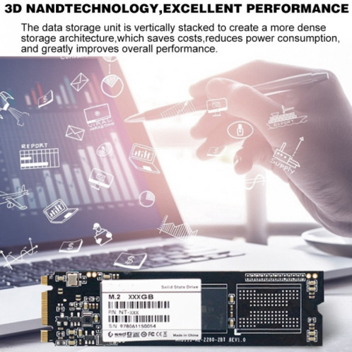 Date d'état solide SSD haute vitesse de 2,5 pouces, capacité: 128 Go SH50011269-07