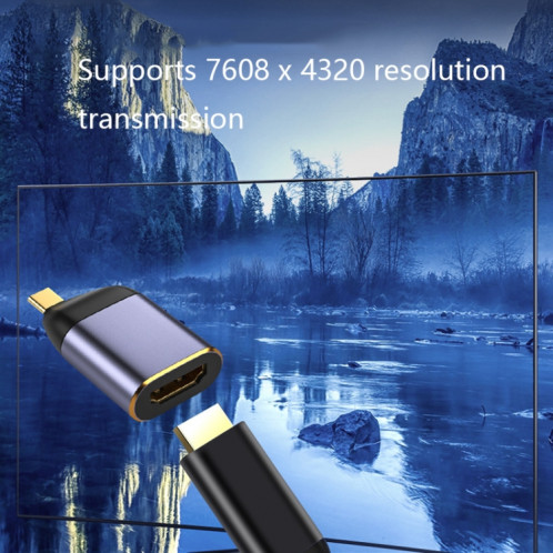 Convertisseur DP mâle vers HDMI femelle 8K, style : 8K-004 SH58041870-05