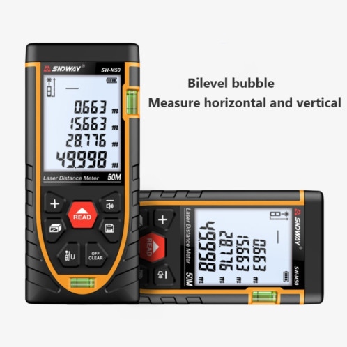 SNDWAY SW-M50 Distance laser Instrument de mesure infrarouge, Distance: 50m SS69011962-07
