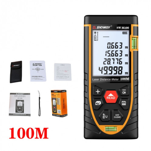 SNDWAY SW-M100 Laser Distance Distance Infrarouge Instrument de mesure infrarouge, Distance: 100m SS6904197-07