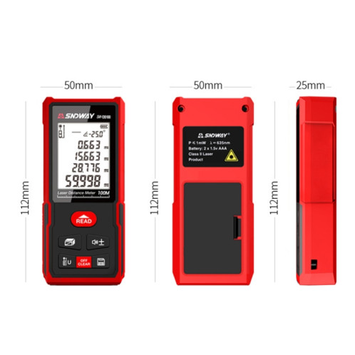 SNDWAY SW-DS100 LASER LASER LASER Règle laser infrarouge, Distance: 100m SS82031349-07