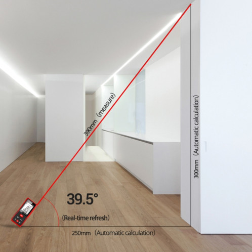 SNDWAY SW-DS100 LASER LASER LASER Règle laser infrarouge, Distance: 100m SS82031349-07