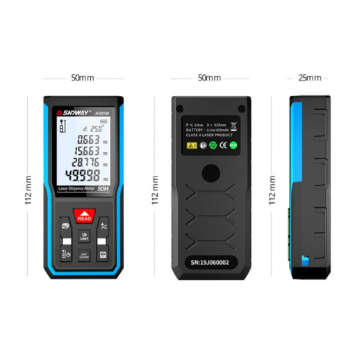 SNDWAY H-D100A LASER LASER LASERFinder Instrument de mesure infrarouge, Distance: 100m SS8403935-07