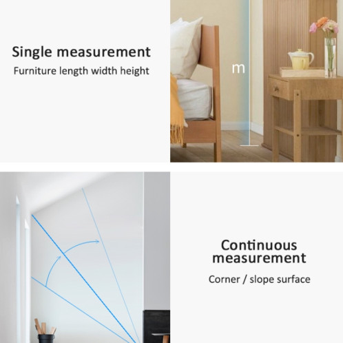 SNDWAY SW-BT40 Laser Régulier de mesure en infrarouge, Style: version Bluetooth de 40 m SS2704817-07