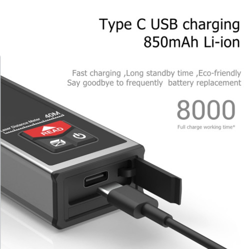 SNDWAY SW-BT50 Laser Régulier de mesure en infrarouge, Style: Version Bluetooth de 50 m SS2705320-07