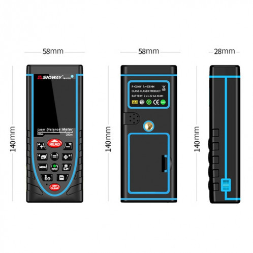 SnDway Outdoor Camera Laser RangeFinder, Style: Video + Image + Bluetooth + Dessin SS4203705-07