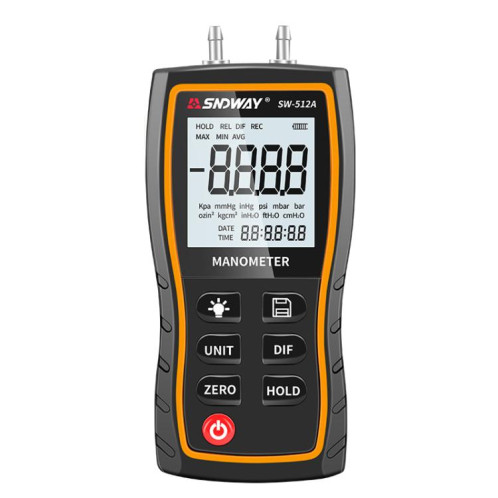 Manomètre différentiel numérique portatif SNDWAY SW-512A, testeur de pression négative SS43011377-011