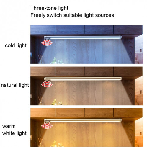 Armoire LED Corps Humain Induction Lampe Home Smart 3 Couleur Veilleuse, Longueur: 30cm (USB Direct Plug) SH503A1148-06
